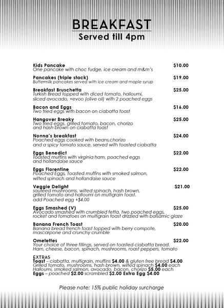Menu Page 1