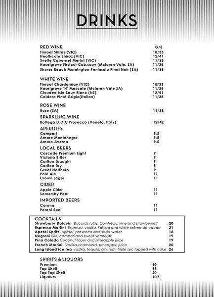 Menu Page 5